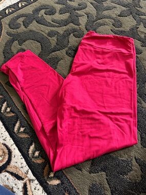 LuLaRoe Red Leggings